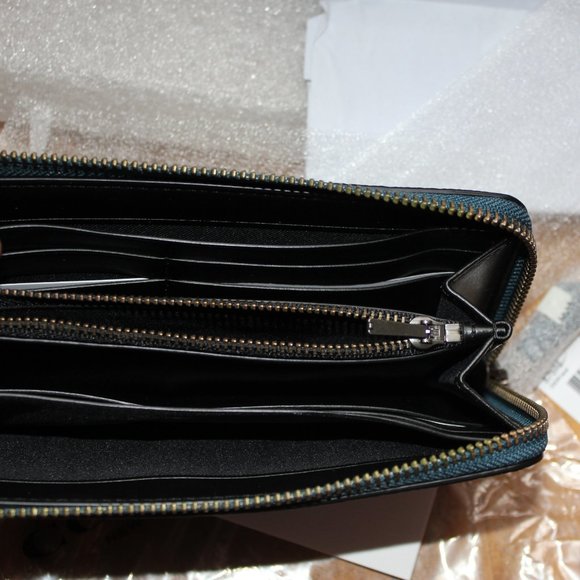 Coach Accordion Zip Wallet Mineral Willow Floral ***SOLD*** - Picture 9 of 10